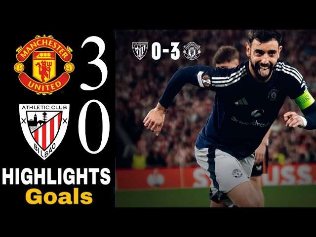 Athletic Club 0 vs 3 Manchester United